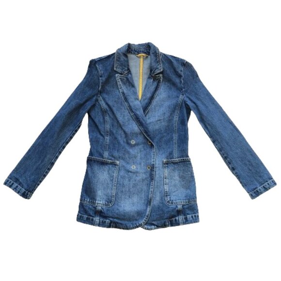 Vintage Y2K United Color of Benetton denim jacket blazer - Picture 10 of 16